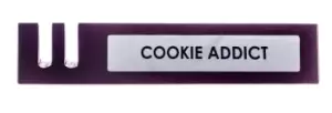 image of Cookie Addict' Wooden Desk Sign