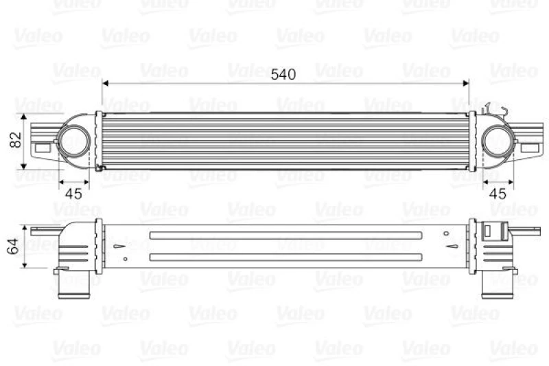 Image of Intercooler VALEO 818545