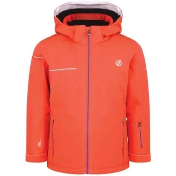 image of Dare 2b Entail Ski Jacket Cloudy Grey Ebony Orange boys's Childrens coat in Orange - Sizes 14 years,3 / 4 years,11 / 12 years,9 / 10 years