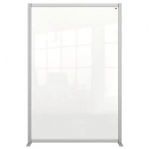 image of Nobo Premium Plus Modular Protection Room Divider Screen Plexiglass Acrylic Transparent 1800 x 1200 x 600 mm