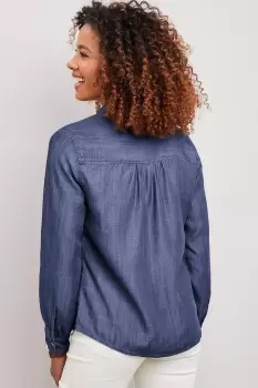 Free Spirit Long Sleeve Denim Blouse