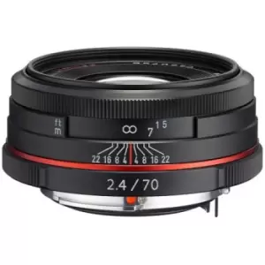 Image of Pentax 70mm f/2.4 HD DA Lens in Black