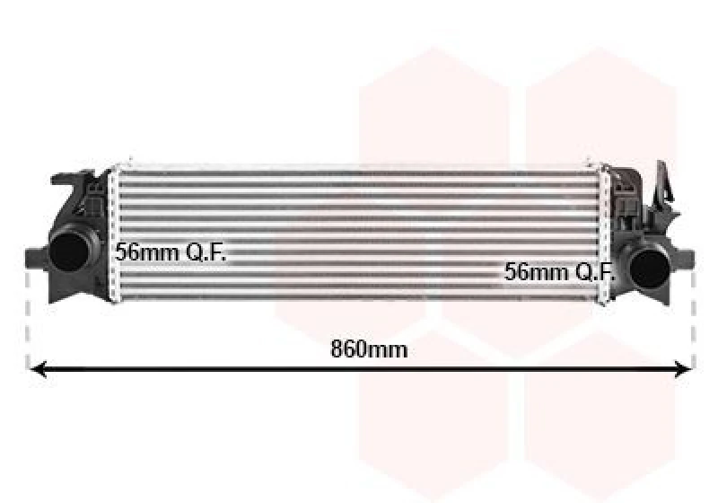 Image of VAN WEZEL Intercooler VAN WEZEL 59014705