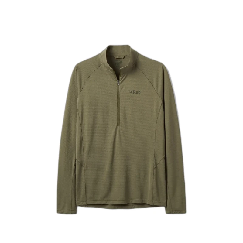 Image of Long-sleeved zip-up T-Shirt Rab Sonic Vert Male 2XL