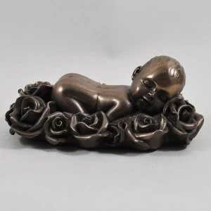 Image of Petal Baby by Love Is Blue Cold Cast Bronze Sculpture