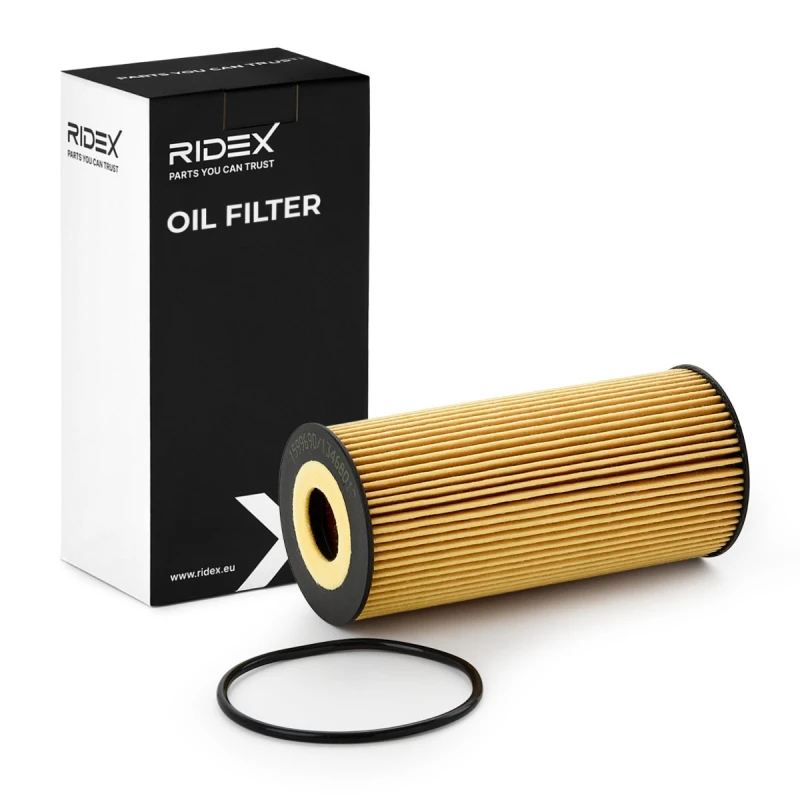 Image of RIDEX 7O0155 Oil filter Filter Insert, with gaskets/seals Oil Filter (7)