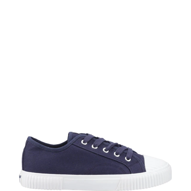Image of Hush Puppies Freya Canvas Trainer Navy