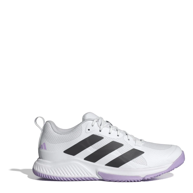 Image of adidas Womens Court Team Indoor Netball Shoes White/Black female 6 (39.3)