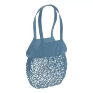 Image of Westford Mill Organic Cotton Mesh Grocery Bag (One Size) (Airforce Blue)