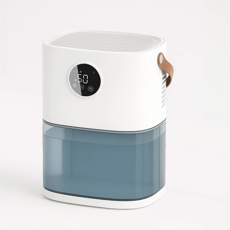 Image of Prem-i-air Smart Dehumidifier 1.9L Tank, 430ml/day, 55W Low Power, Auto RH Sensor, Sleep/Turbo Modes, Quiet 47dB, Timer, Colour Lights, Full Tank Aler