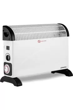 image of 2000W Electric Convector Radiator Heater with Timer - White