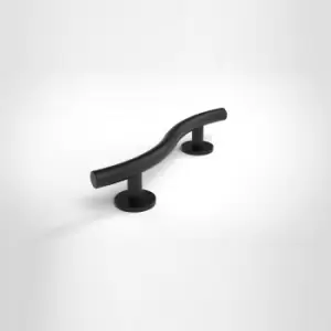 Image of Nymas Matt Black Curved Grab Rail - 620mm
