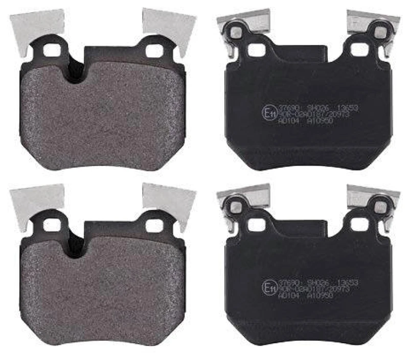 Image of A.B.S. 37690 Brake pad set prepared for wear warning indicator Brake Pad Set,disc brake (402)