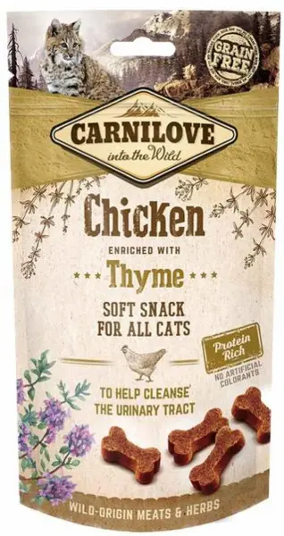 image of Carnilove Chicken with Thyme Semi Moist Cat Treats 50g