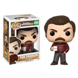 image of Parks & Rec Ron Swanson Pop! Vinyl Figure