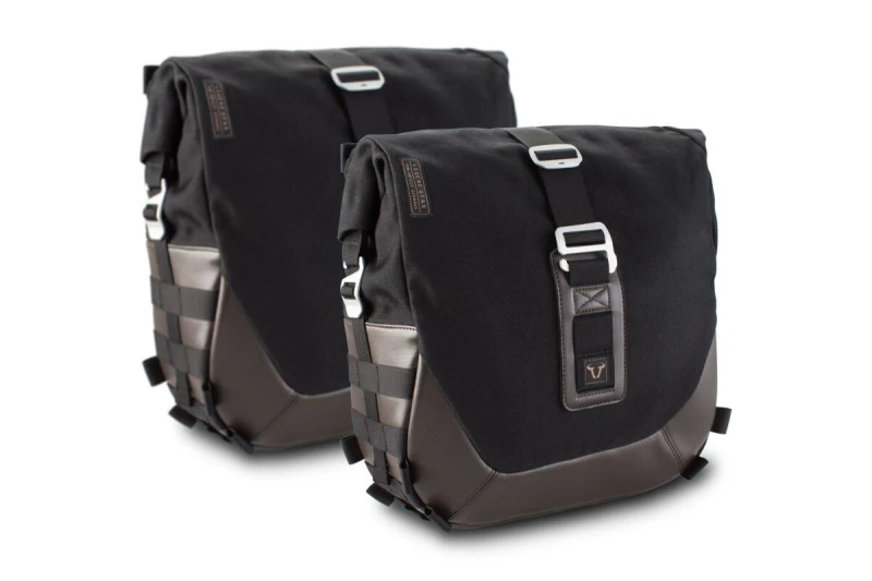 Image of BC.HTA.06.599.20000 - SW Motech Legend Side Pannier Bag System LC For Yamaha XSR 900 2016-2021 Rear - Black/Brown Black/Brown BC.HTA.06.599.20000