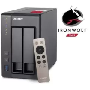 Image of QNAP TS-251+-2G - 2 Bay Seagate 8TB - 2GB Desktop NAS
