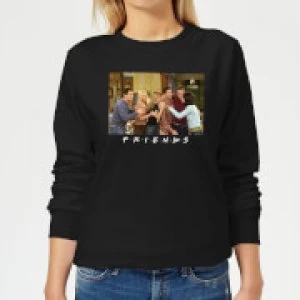 Image of Friends Cast Shot Womens Sweatshirt - Black