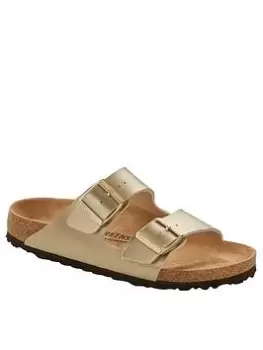 Image of Birkenstock Arizona Flat Sandals - Gold