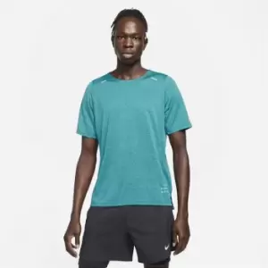 Image of Nike Rise 365 Run Division Mens Short-Sleeve Running Top - Blue