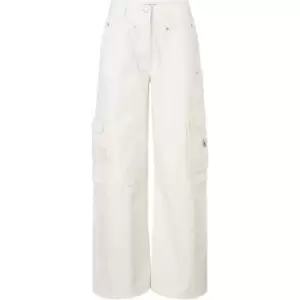 Image of Calvin Klein Jeans CARGO PANTS - White