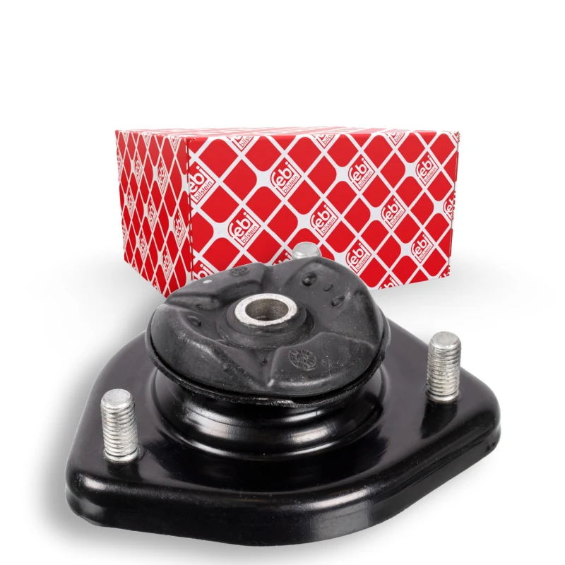 Image of FEBI BILSTEIN 171219 Top strut mount Rear Axle Left, without ball bearing Elastomer Suspension Strut Support Bearing (1180)
