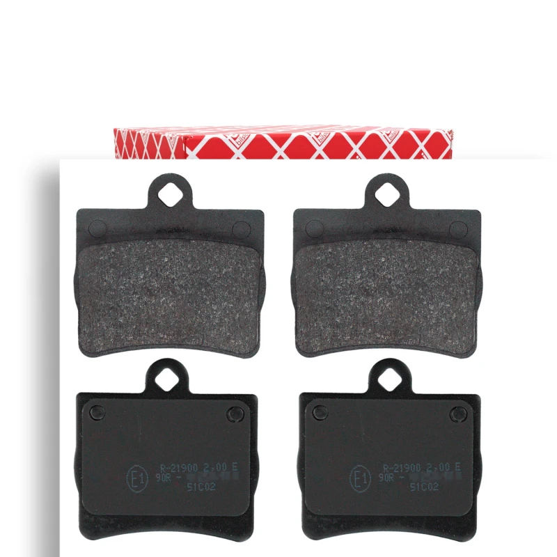 Image of FEBI BILSTEIN 16152 Brake pad set excl. wear warning contact, with anti-squeak plate Brake Pad Set,disc brake (402)