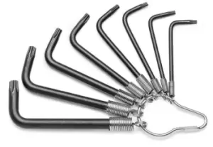 Image of Beta Tools 97 TX/ST8 8pc Offset Torx Key Set on Clip Ring 000970640