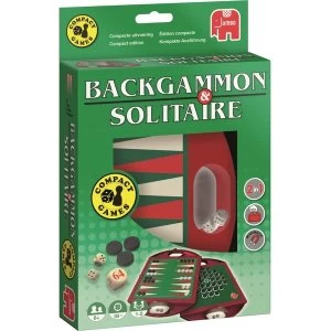 Image of Backgammon and Solitaire Travel Edition Board Game