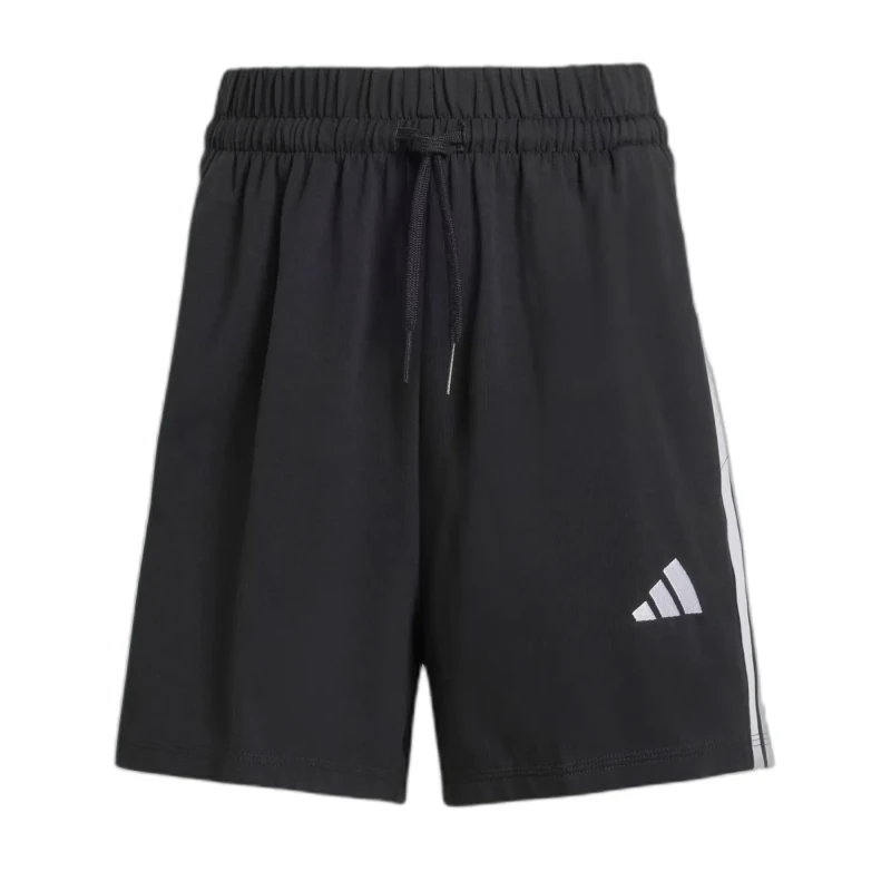 Image of adidas Essentials 3 Stripe Shorts Womens Black/White female L (16-18)