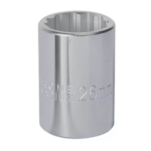 Image of Genuine SEALEY S34/26 WallDrive® Socket 26mm 3/4Sq Drive