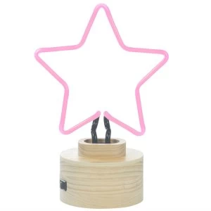 image of Gingersnap Lumosnap Star Neon Table Lamp