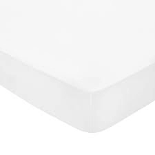 Image of Bedeck of Belfast Natural Egyptian Cotton Percale 300 Thread Count Fine Linens 'Andaz' Fitted Sheet - double