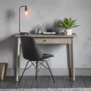 Image of Gallery Interiors Kingham 1 Drawer Desk in Grey