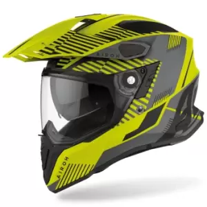Image of Airoh Commander Boost Motocross Helmet, yellow, Size 2XL, yellow, Size 2XL