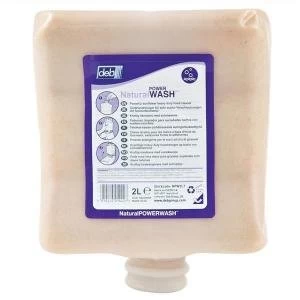 image of CPD DEB Natural Power 2 Litre Hand Wash Soap Refill N03855