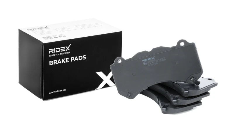 Image of RIDEX 402B0802 Brake pad set Front Axle, with acoustic wear warning Brake Pad Set,disc brake (402)