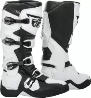 Image of Fly Racing FR5 Motocross Boots, black-white, Size 47 48, black-white, Size 47 48