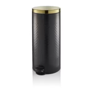 Image of Swan 30L Round Pedal Bin - Black