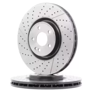 Image of BREMBO Brake disc MERCEDES-BENZ 09.B913.11 1764210112,1764210212,A1764210112 Brake rotor,Brake discs,Brake rotors A1764210212