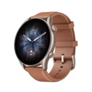 image of Amazfit GTR 3 Pro Smartwatch Brown Leather