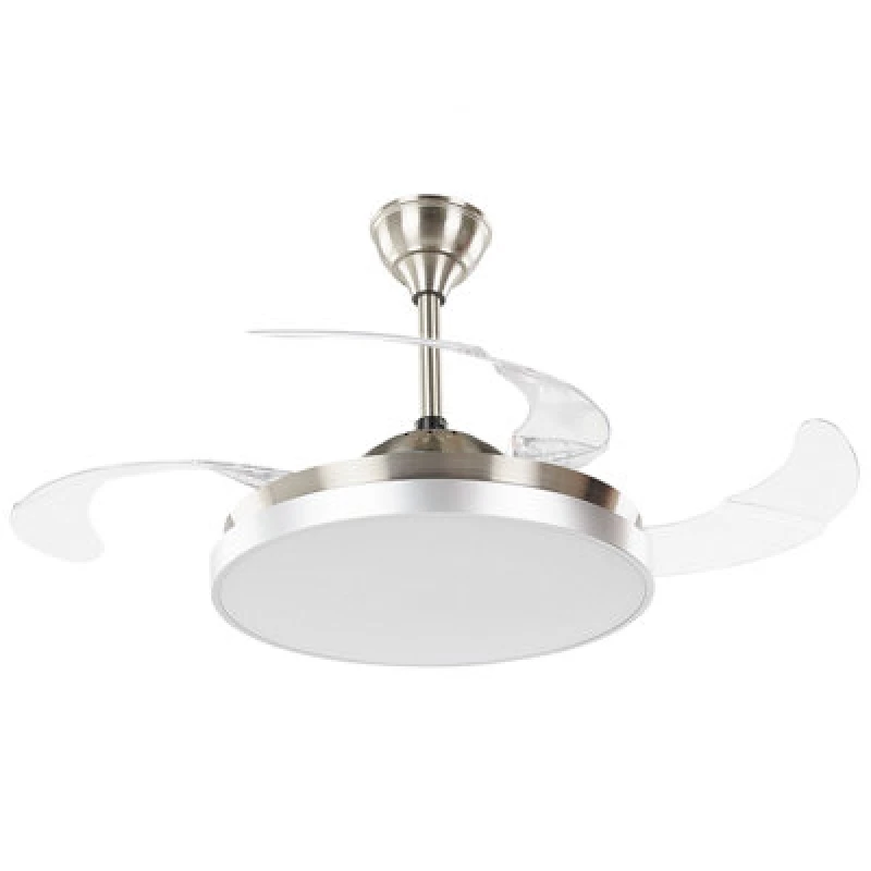 Image of Beliani Ceiling Fan With Light Ibar With Remote LED Transparent
