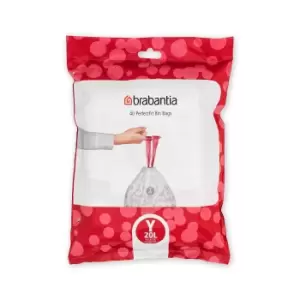 Image of PerfectFit Bags (Code Y) 20L - 40 Bags - White