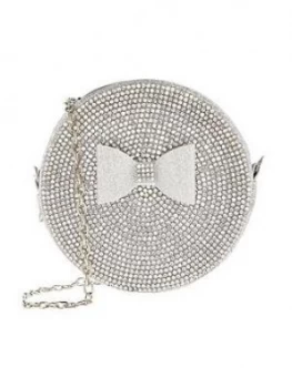 Monsoon Girls Carly Sparkle Round Bag - Silver