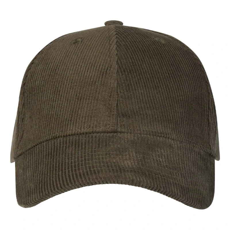 Image of Elevate NXT Mens 6 Panel Corduroy Baseball Cap in Green Green Male One Size