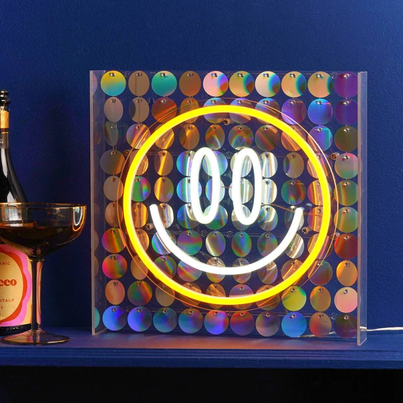 Image of Signography Neon Sign - Smiley Multicolor Unisex