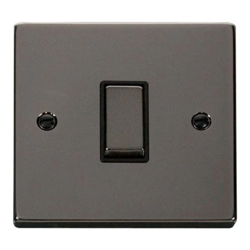Image of SE Home Black Nickel 10A 1 Gang 2 Way Ingot Light Switch Black