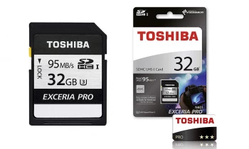 image of Toshiba Exceria Pro N401 32GB SD Memory Card 95 MB/s 4K HD - THN-N401S0320E4