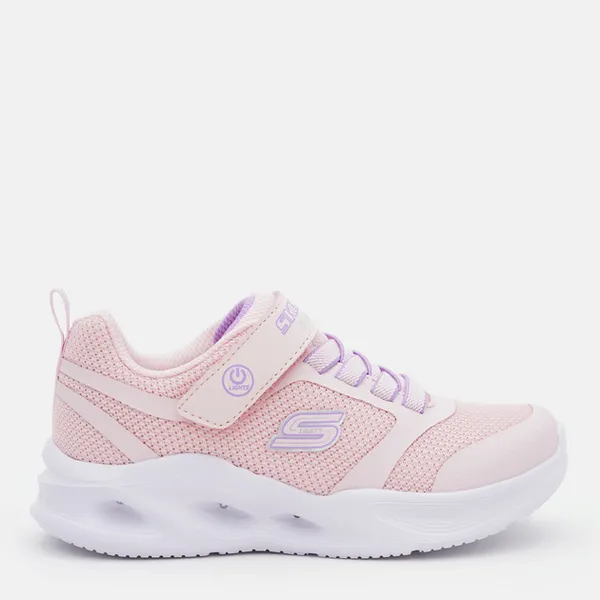 image of Skechers Girls Sola Glow Lightweight Trainers UK Size 13.5 (EU 33) Light Pink SKE2213-LTPK-13.5