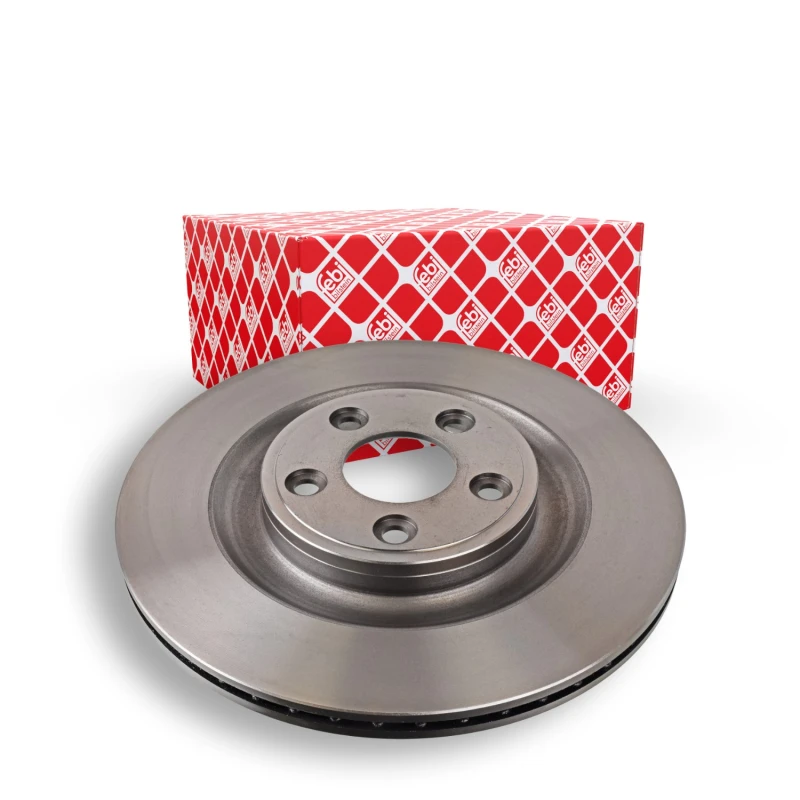 Image of FEBI BILSTEIN 106299 Brake disc Rear Axle, internally vented, Coated Brake Disc (82)